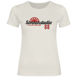 Schwarze Sonne T-Shirt 'Sonnenstudio 88' Damen