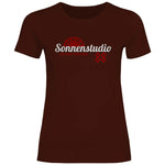 Schwarze Sonne T-Shirt 'Sonnenstudio 88' Damen
