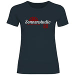 Schwarze Sonne T-Shirt 'Sonnenstudio 88' Damen