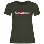 Schwarze Sonne T-Shirt 'Sonnenstudio 88' Damen