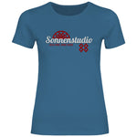 Schwarze Sonne T-Shirt 'Sonnenstudio 88' Damen