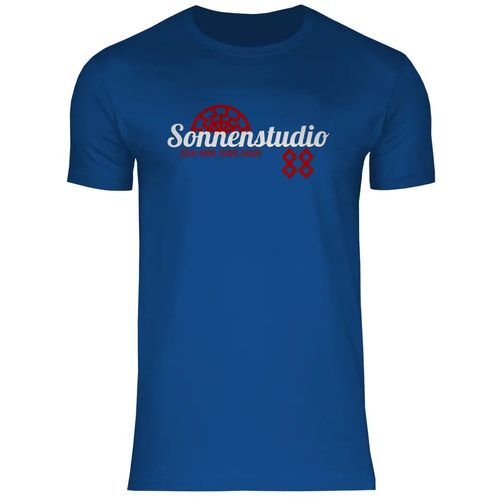 Schwarze Sonne T-Shirt 'Sonnenstudio 88' Herren