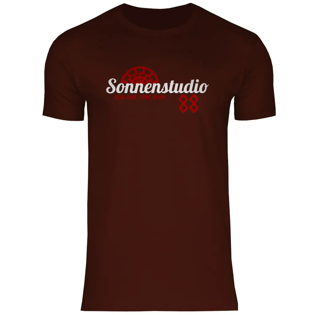 Schwarze Sonne T-Shirt 'Sonnenstudio 88' Herren