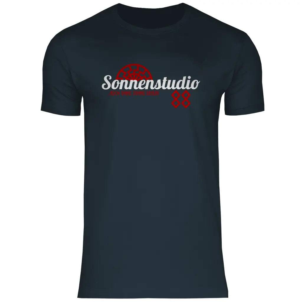 Schwarze Sonne T-Shirt 'Sonnenstudio 88' Herren