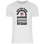 Schwarze Sonne T-Shirt 'auch ohne Sonne braun' Herren