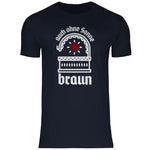 Schwarze Sonne T-Shirt 'auch ohne Sonne braun' Herren