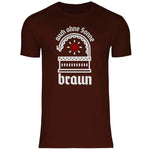 Schwarze Sonne T-Shirt 'auch ohne Sonne braun' Herren