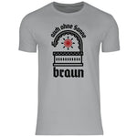 Schwarze Sonne T-Shirt 'auch ohne Sonne braun' Herren