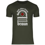 Schwarze Sonne T-Shirt 'auch ohne Sonne braun' Herren