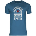 Schwarze Sonne T-Shirt 'auch ohne Sonne braun' Herren
