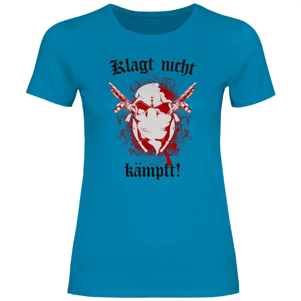 Skinhead T-Shirt 'Klagt nicht Kämpft' Damen PatriotenPrint