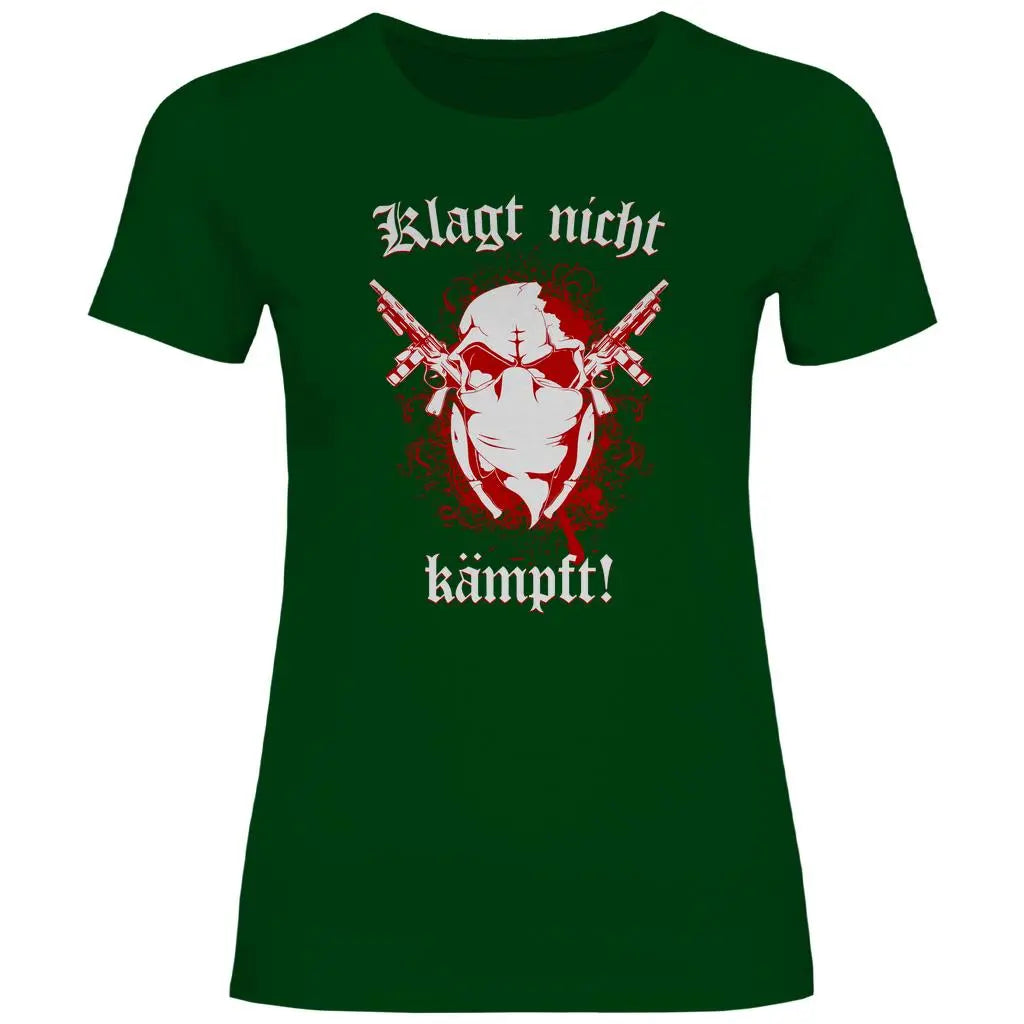 Skinhead T-Shirt 'Klagt nicht Kämpft' Damen PatriotenPrint
