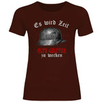 Wehrmacht T-Shirt 'Es wird Zeit alte Geister zu wecken' Damen