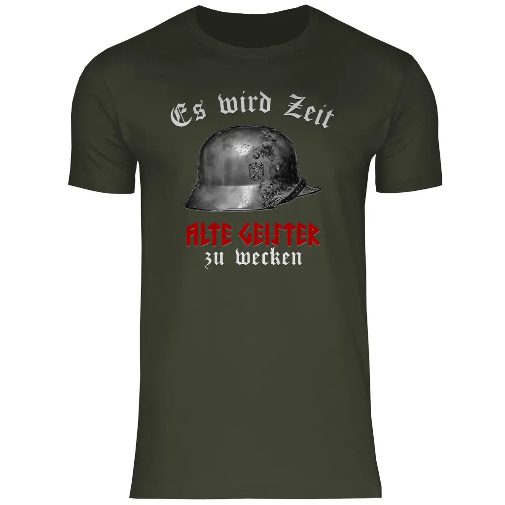 Wehrmacht T-Shirt 'Es wird Zeit alte Geister zu wecken' Herren