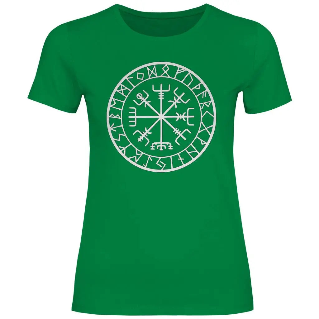 Wikinger T-Shirt 'Nordischer Kompass' Damen PatriotenPrint