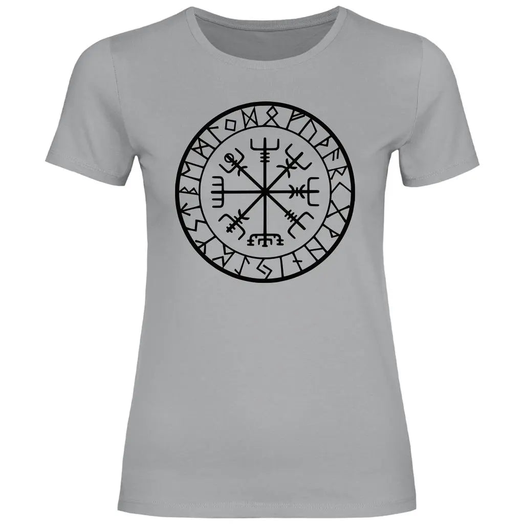 Wikinger T-Shirt 'Nordischer Kompass' Damen PatriotenPrint