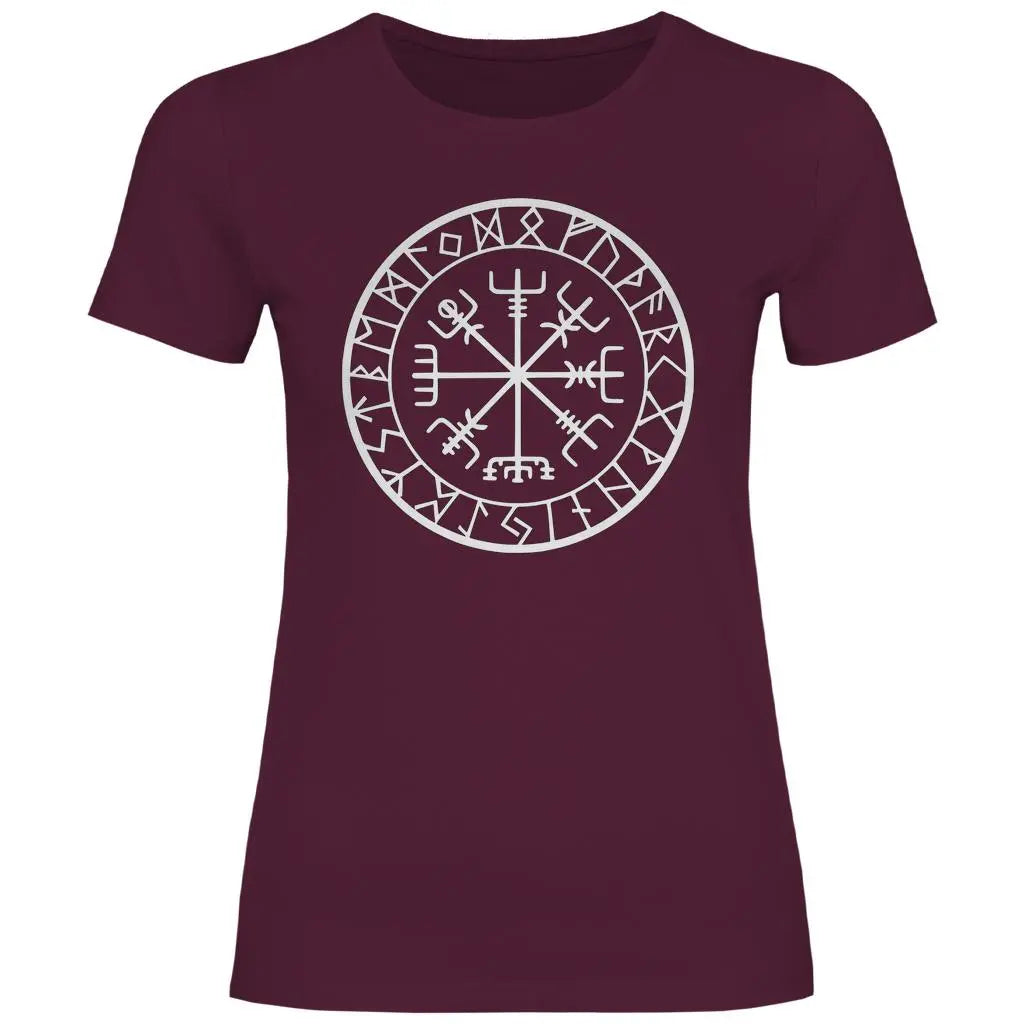 Wikinger T-Shirt 'Nordischer Kompass' Damen PatriotenPrint