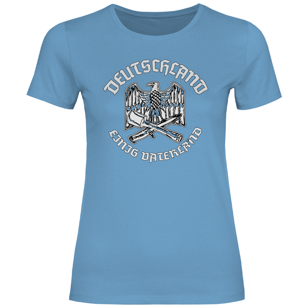 Reichsadler T-Shirt 'Deutschland Einig Vaterland' Damen - PatriotenPrint