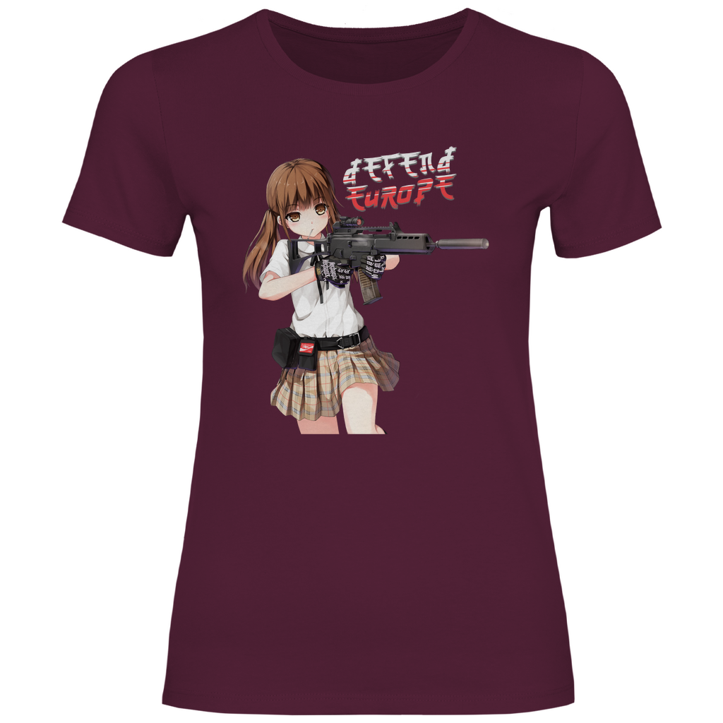 Defend Europe T-Shirt 'G36 Schoolgirl' Damen - PatriotenPrint