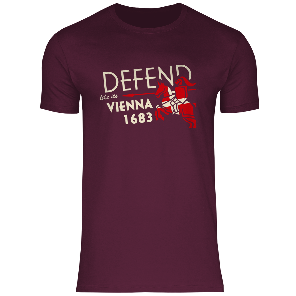 Defend Europe T-Shirt 'Defend like it's Vienna 1683' Herren - PatriotenPrint