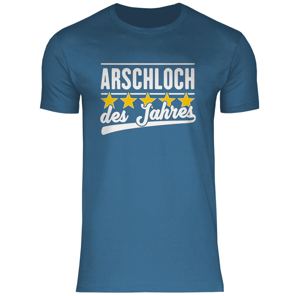 Lustiges T-Shirt 'A*schloch des Jahres' Herren - PatriotenPrint