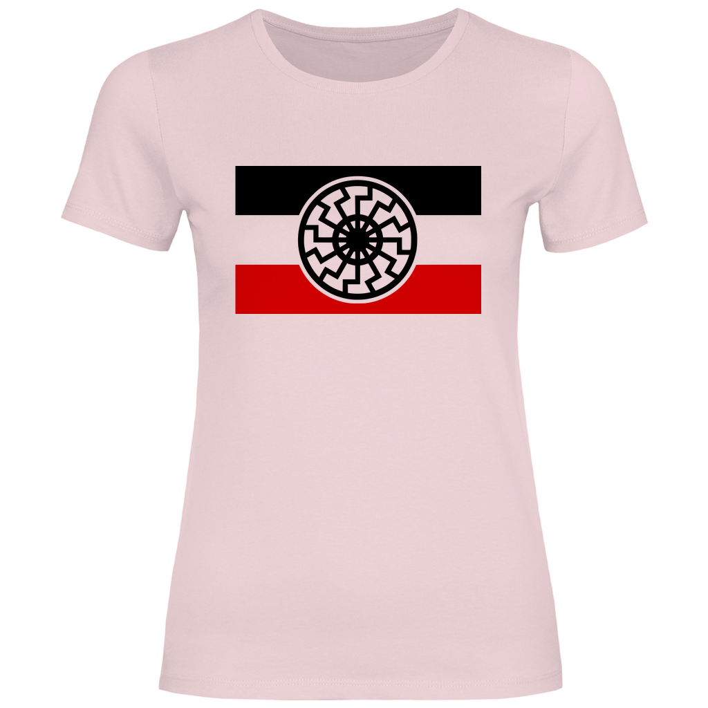 Reichsflagge T-Shirt 'Schwarze Sonne' Damen - PatriotenPrint