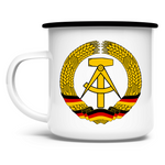 Ostdeutschland Emaille Tasse 'DDR' - PatriotenPrint