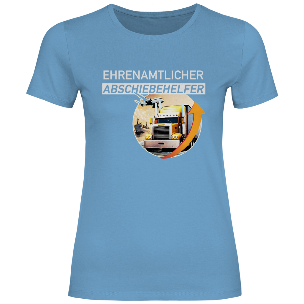 Remigration T-Shirt 'Ehrenamtlicher Abschiebehelfer' Damen - PatriotenPrint