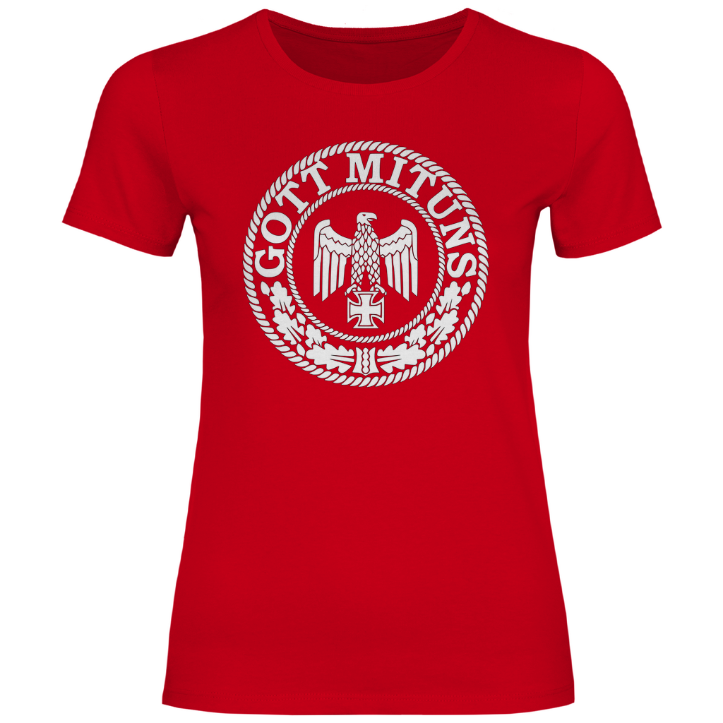 Eisernes Kreuz T-Shirt 'Gott Mit Uns' Damen