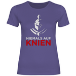 Defend Europe T-Shirt 'Niemals auf Knien' Damen - PatriotenPrint