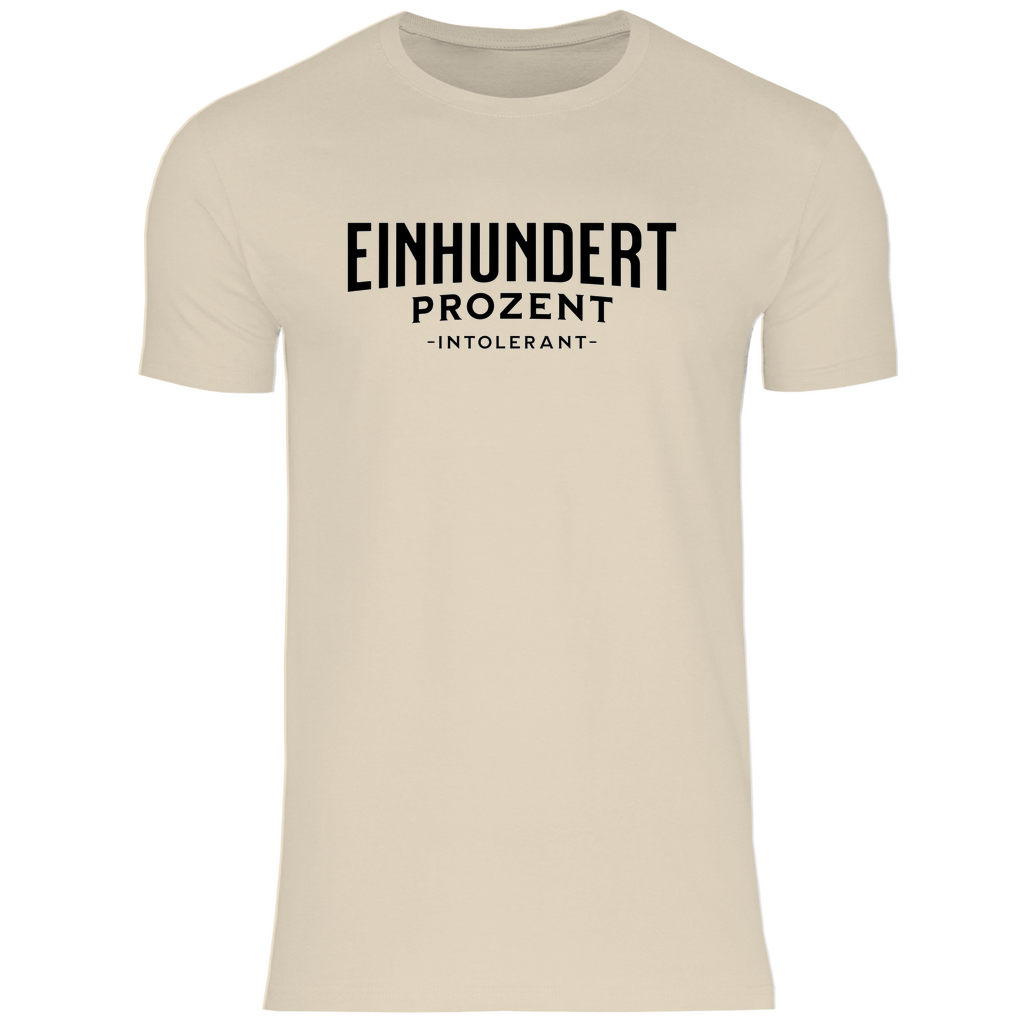 Remigration T-Shirt 'Einhundert Prozent Intolerant' Herren - PatriotenPrint