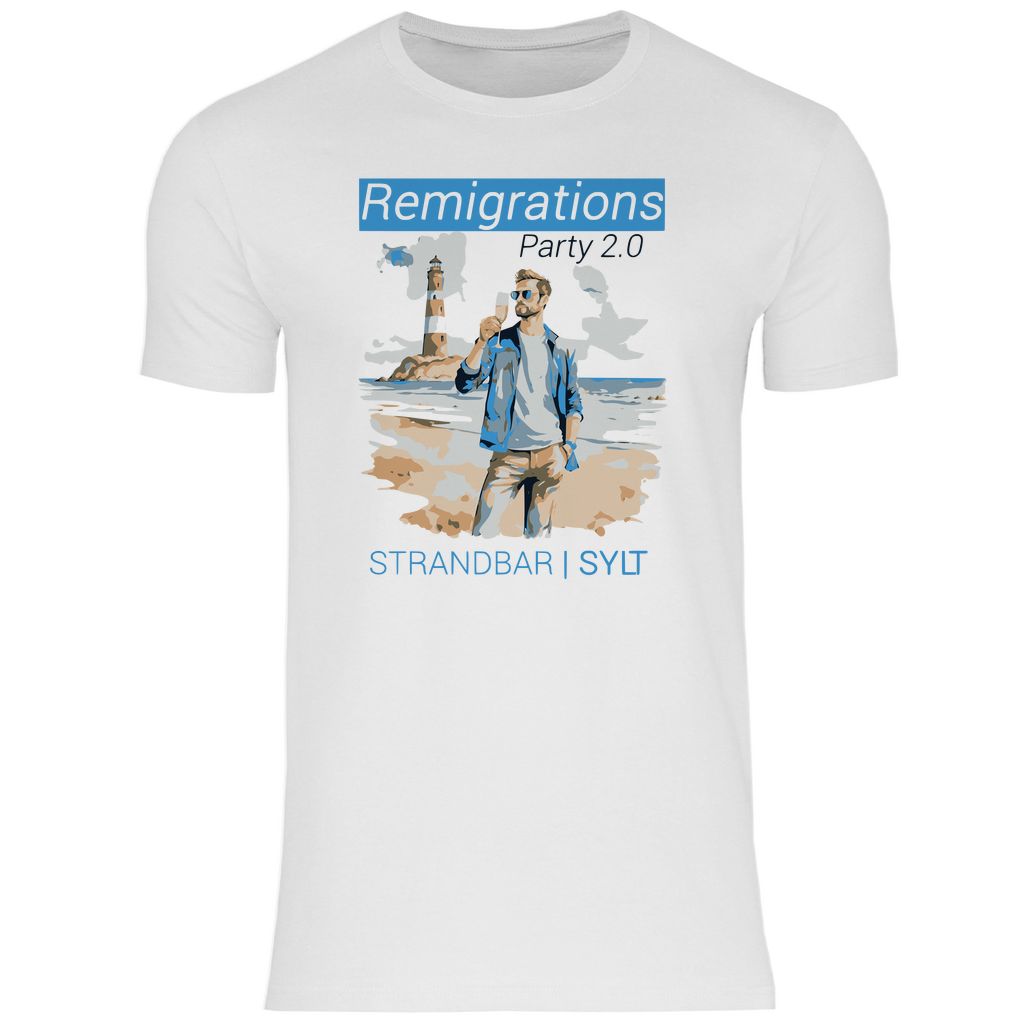 Sylt T-Shirt 'Remigration Party 2.0' Herren - PatriotenPrint