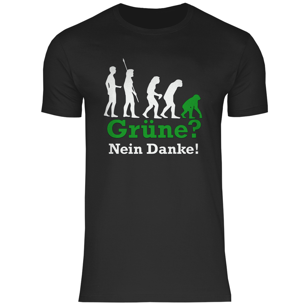 FCK Grüne T-Shirt 'Grüne Nein Danke' Herren - PatriotenPrint