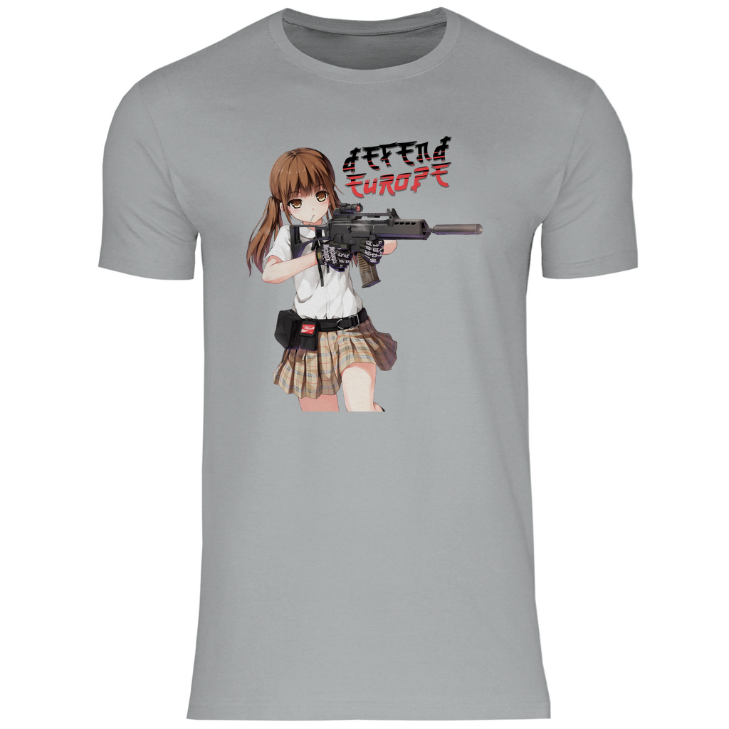 Defend Europe T-Shirt 'G36 Schoolgirl' Herren - PatriotenPrint