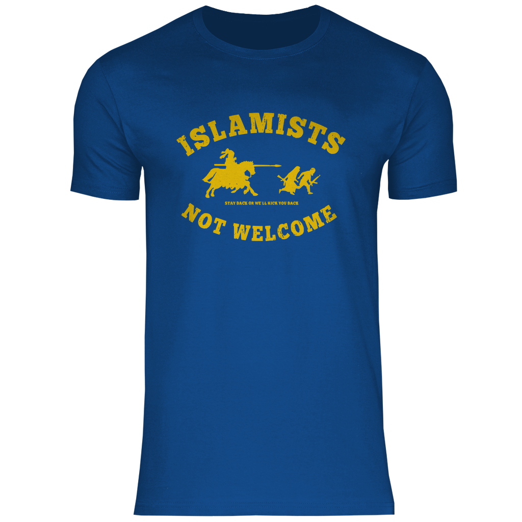 Defend Europe T-Shirt 'Islamists Not Welcome' Herren - PatriotenPrint