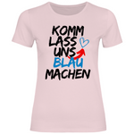 Patriot T-Shirt 'Komm lass uns blau machen' Damen - PatriotenPrint