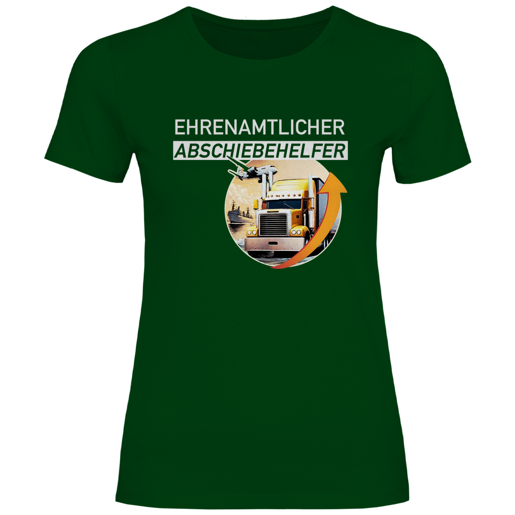 Remigration T-Shirt 'Ehrenamtlicher Abschiebehelfer' Damen - PatriotenPrint