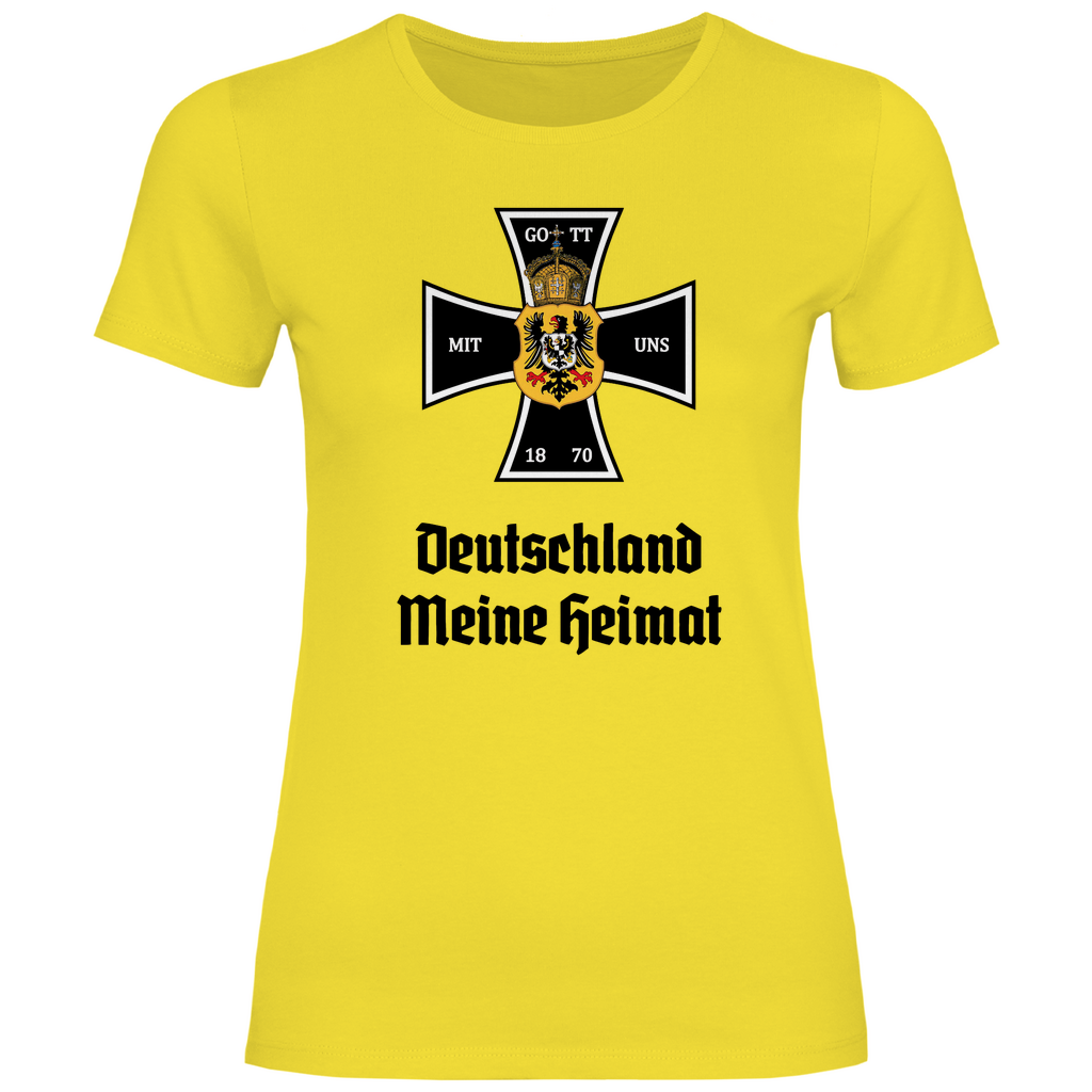 Deutsches Reich T-Shirt 'Gott mit uns' Damen - PatriotenPrint