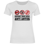 Skinhead T-Shirt 'Support your local Anti Antifa' Damen - PatriotenPrint