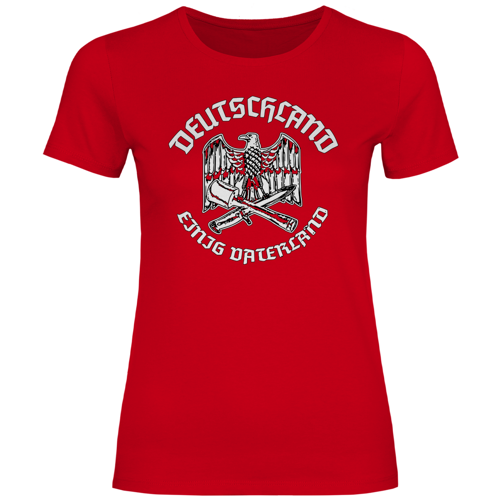 Reichsadler T-Shirt 'Deutschland Einig Vaterland' Damen - PatriotenPrint