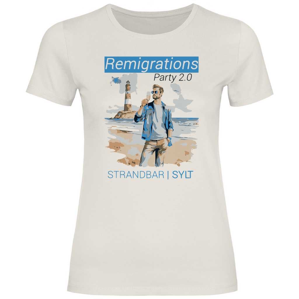 Sylt T-Shirt 'Remigration Party 2.0' Damen - PatriotenPrint