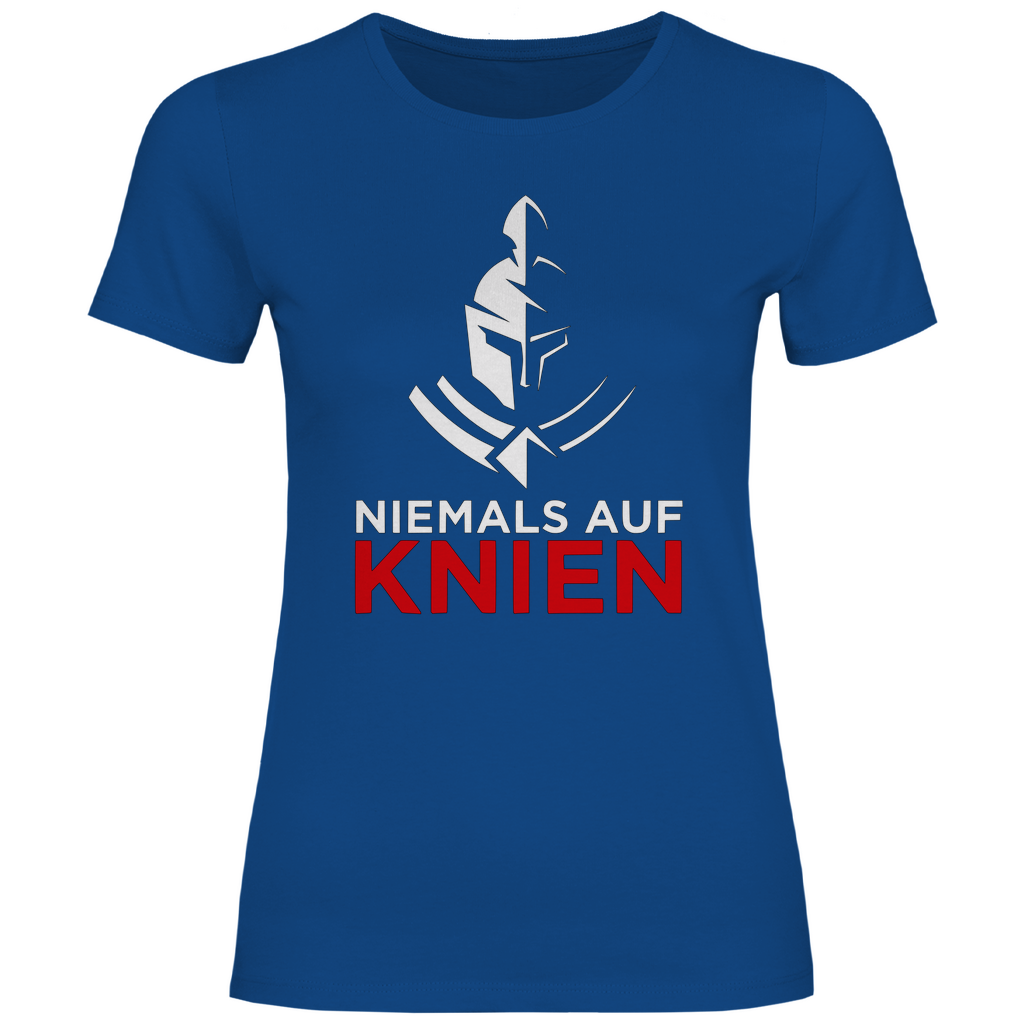 Defend Europe T-Shirt 'Niemals auf Knien' Damen - PatriotenPrint