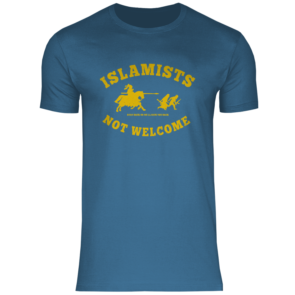 Defend Europe T-Shirt 'Islamists Not Welcome' Herren - PatriotenPrint