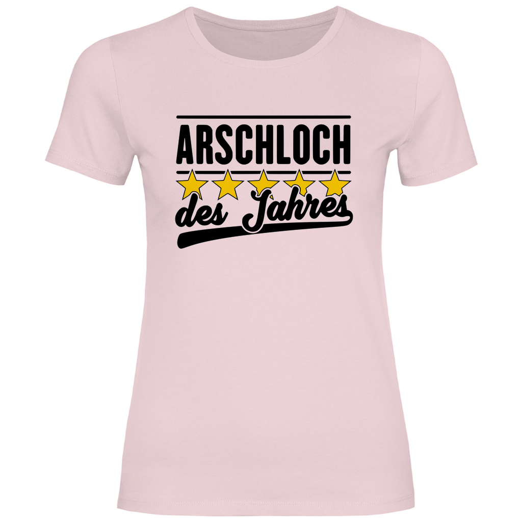 Lustiges T-Shirt 'A*schloch des Jahres' Damen - PatriotenPrint