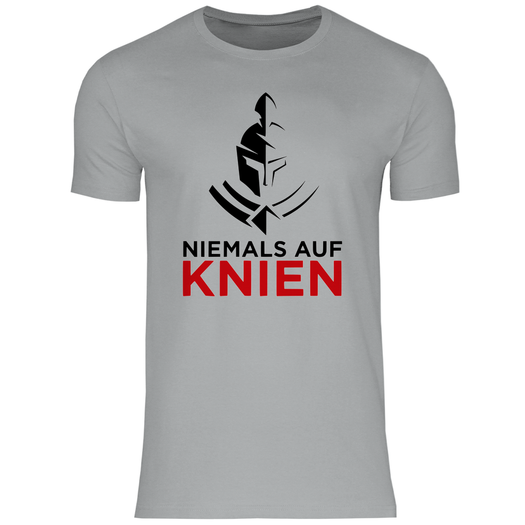 Defend Europe T-Shirt 'Niemals auf Knien' Herren - PatriotenPrint