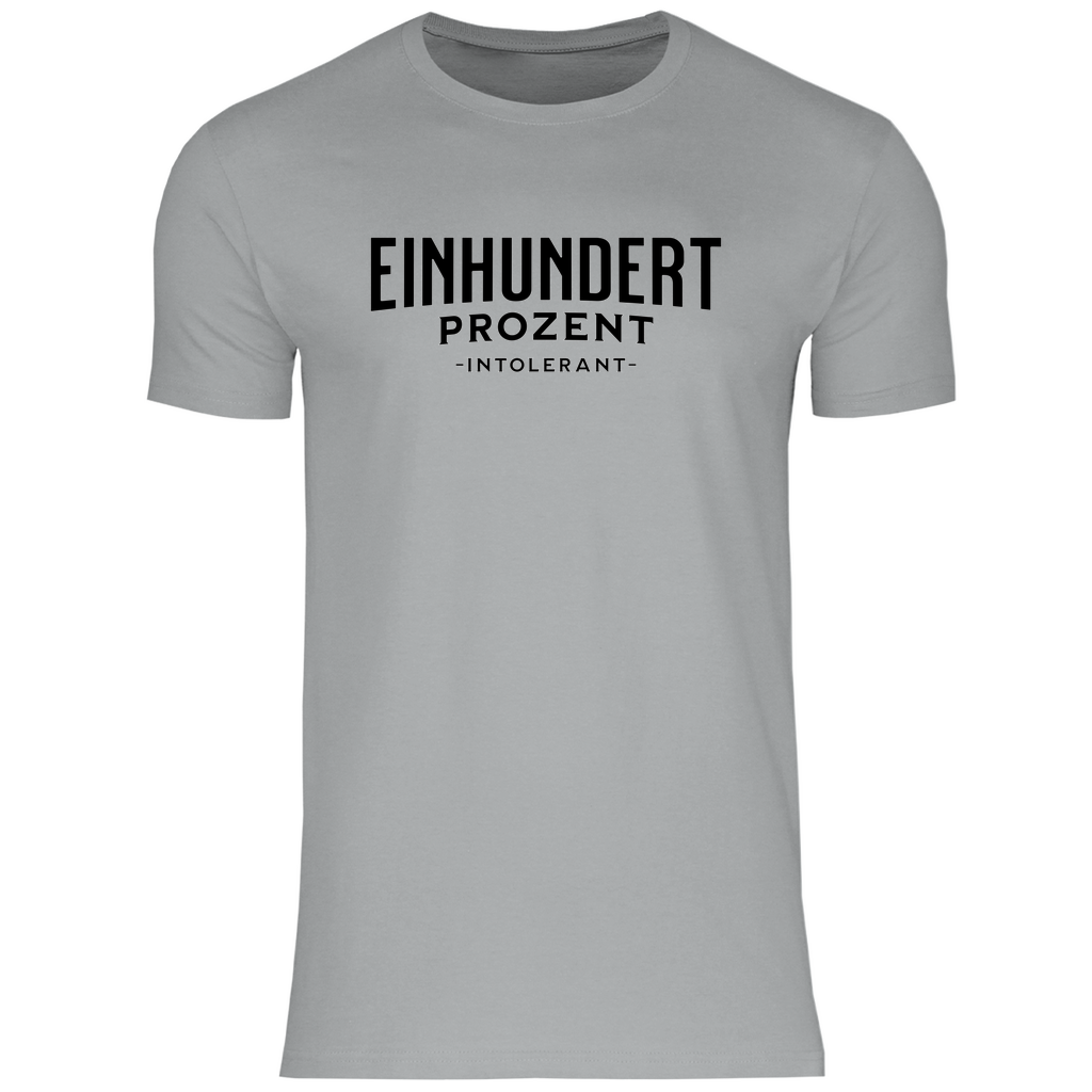 Remigration T-Shirt 'Einhundert Prozent Intolerant' Herren - PatriotenPrint