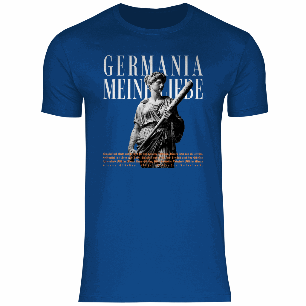 Deutschland T-Shirt 'Germania meine Liebe' Herren - PatriotenPrint