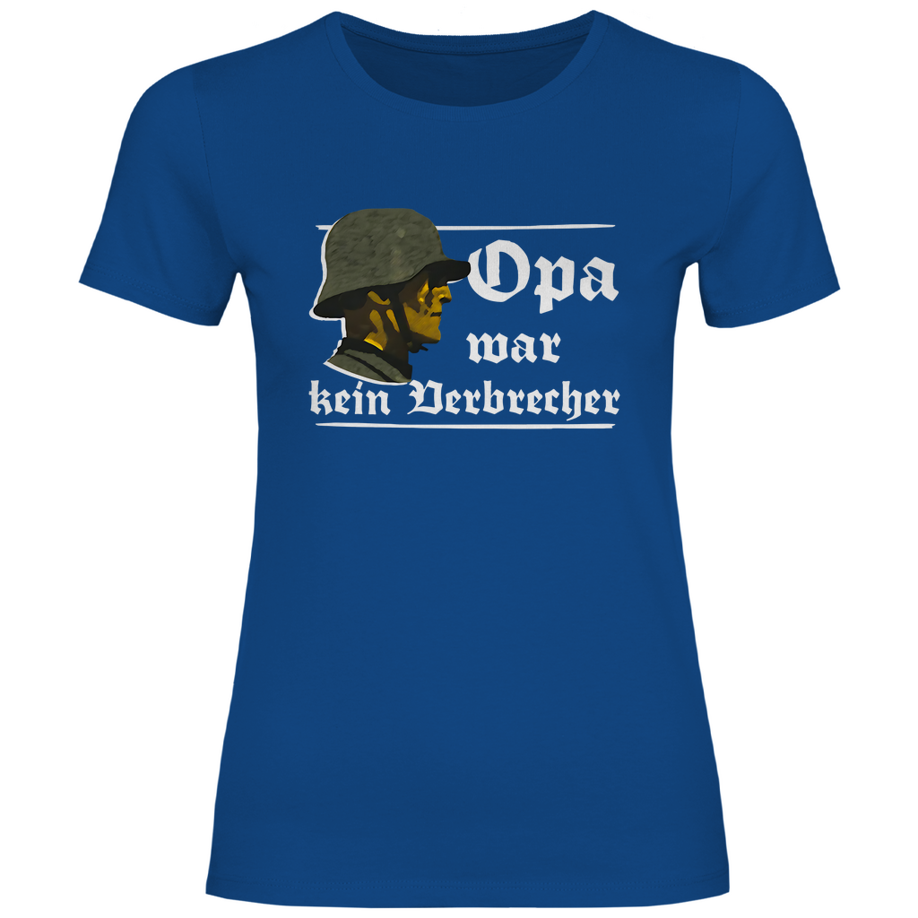 Patriot T-Shirt 'Opa war kein Verbrecher' Damen - PatriotenPrint