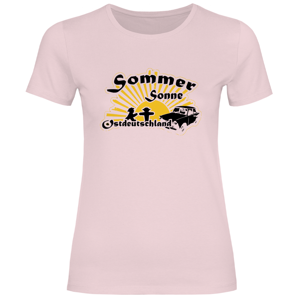 Ostdeutschland T-Shirt 'Sommer Sonne Ostdeutschland' Damen - PatriotenPrint