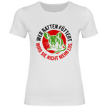 FCK Grüne T-Shirt 'Wer Ratten füttert' Damen - PatriotenPrint